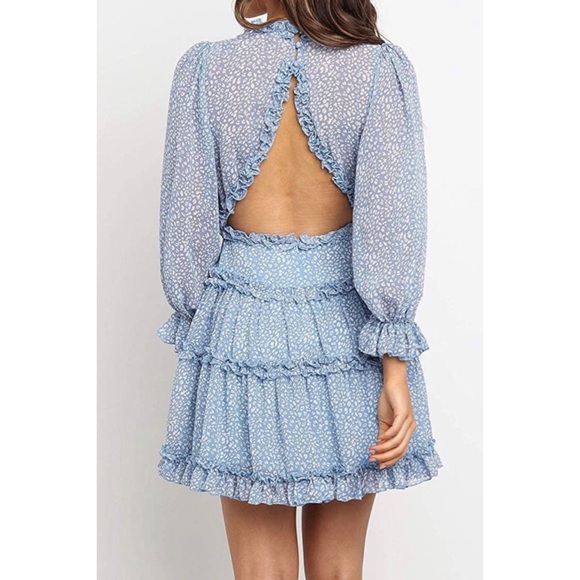 ASO Brittany Cartwright from Vanderpump Rules & TikTok Star Tinx Blue Mini Dress - Picture 10 of 17